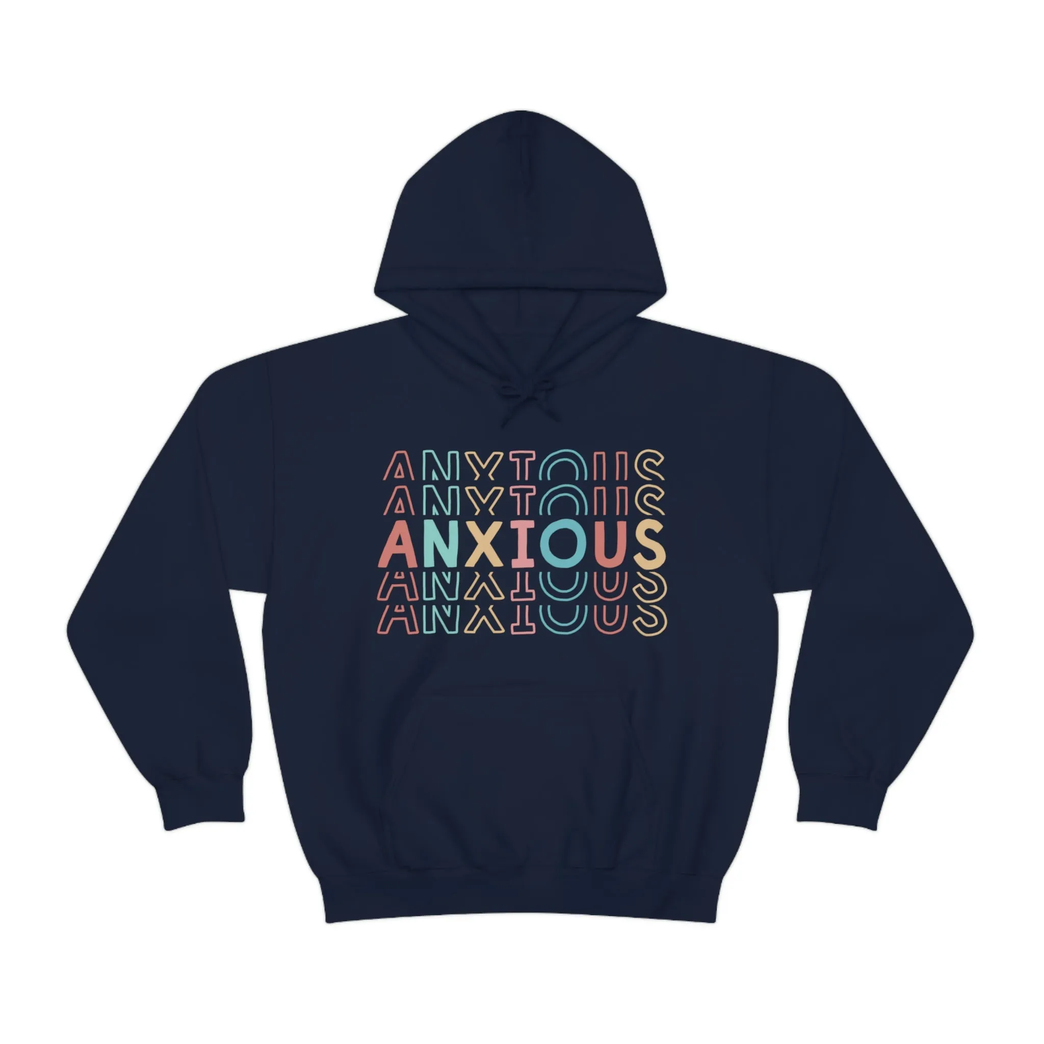 Anxiety Sweatshirt Hoodie | Mental Health Gift For Mom | Anxiety Shirt | Anxiety Gift For Her | Unisex Hooded Sweatshirt