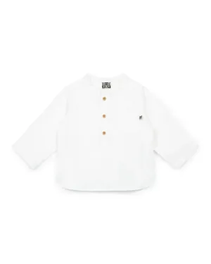BONTON GAUZE COTTON BUTTON DOWN SHIRT