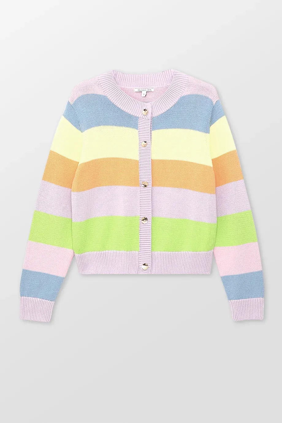 Dee Button Down Crew Neck Cardigan