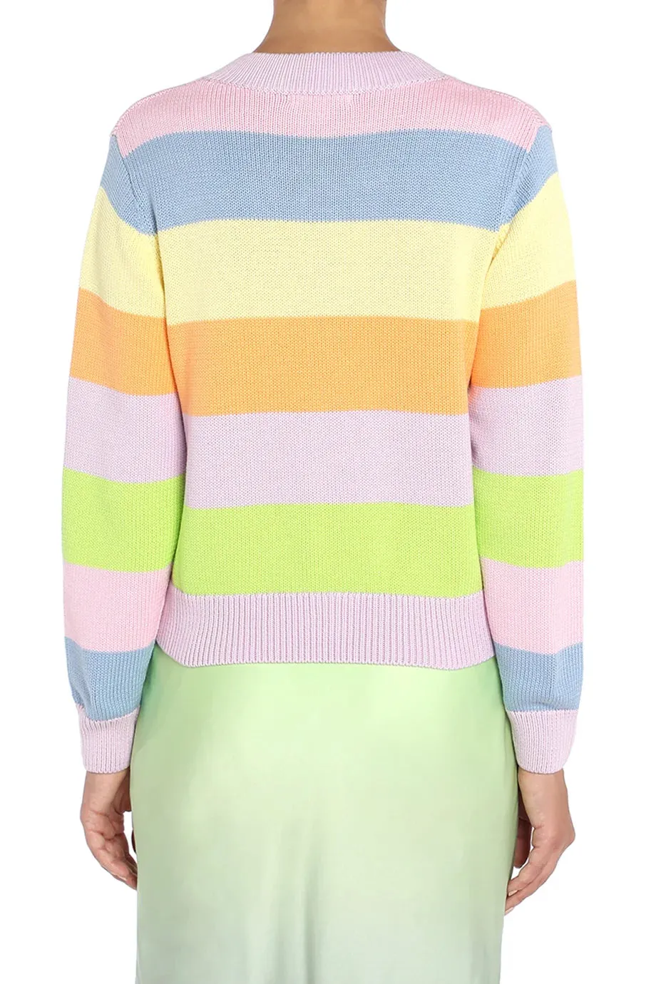 Dee Button Down Crew Neck Cardigan