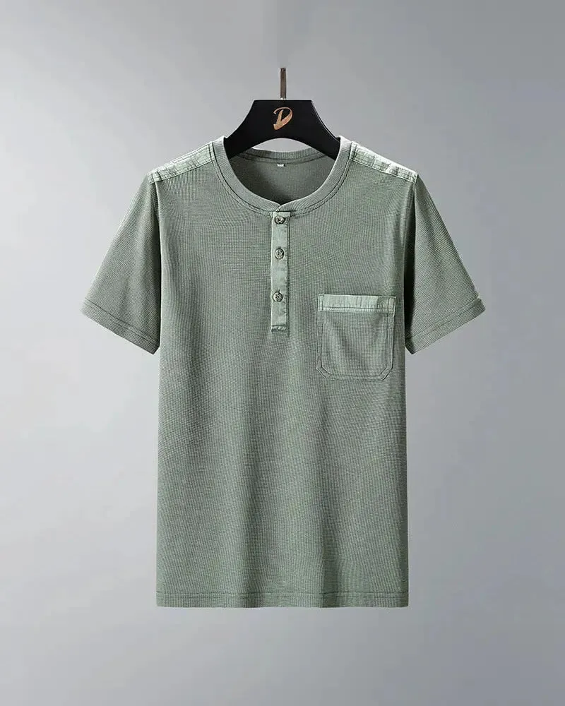 Dionos Waffle Knit Henley