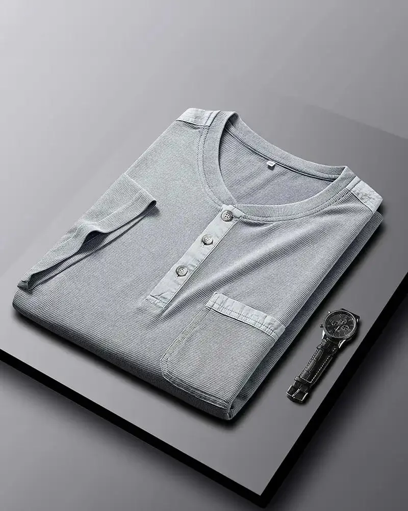 Dionos Waffle Knit Henley
