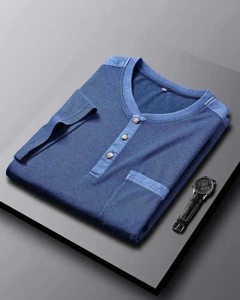 Dionos Waffle Knit Henley