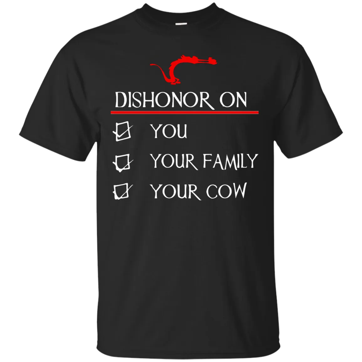 Dishonor on you your family your cow shirt, hoodie, tank
