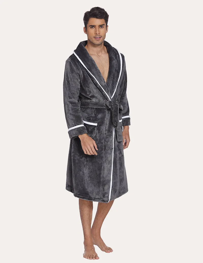 Ekouaer Men Flannel Robe (US Only)