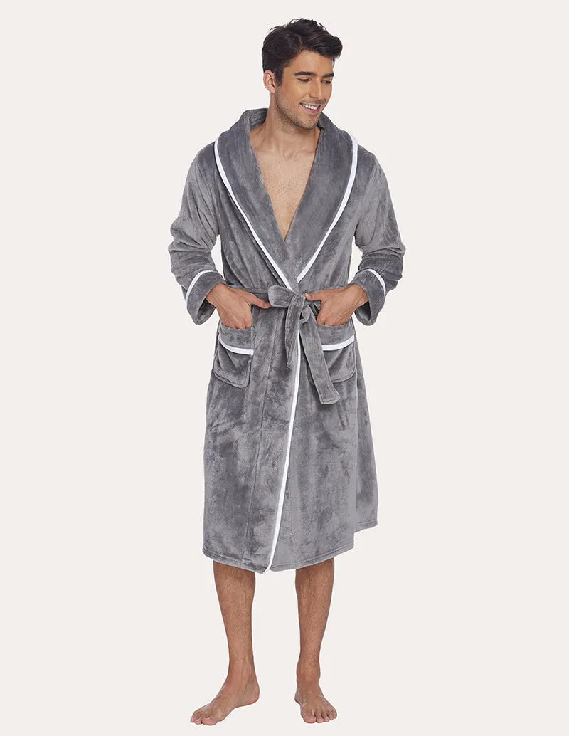 Ekouaer Men Flannel Robe (US Only)