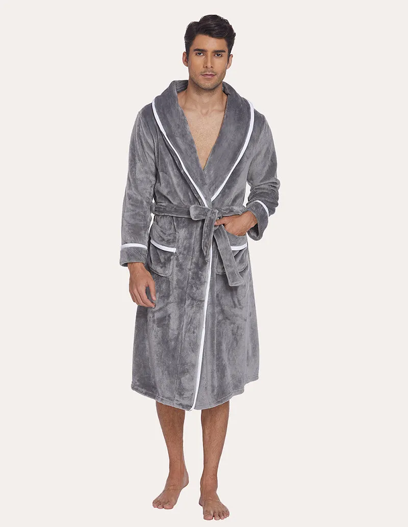 Ekouaer Men Flannel Robe (US Only)