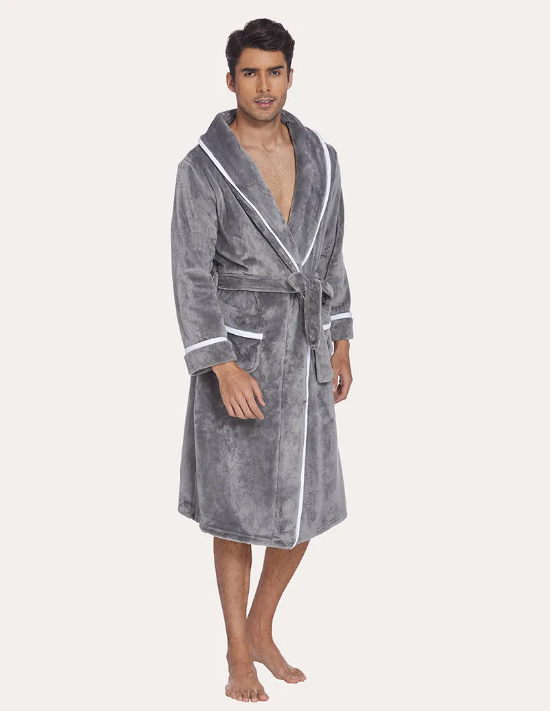 Ekouaer Men Flannel Robe (US Only)