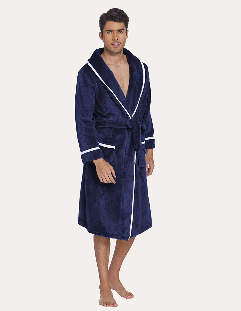 Ekouaer Men Flannel Robe (US Only)