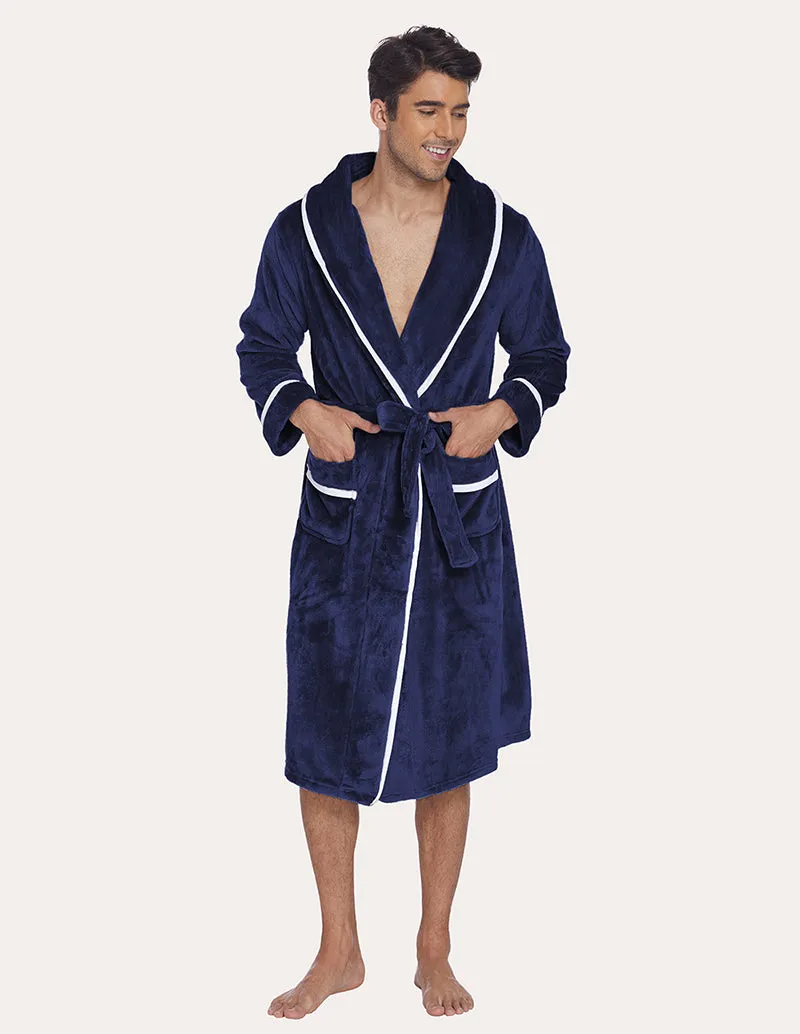Ekouaer Men Flannel Robe (US Only)