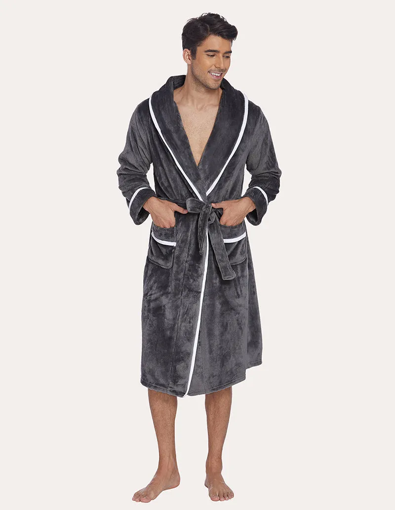 Ekouaer Men Flannel Robe (US Only)