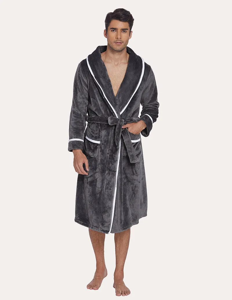 Ekouaer Men Flannel Robe (US Only)