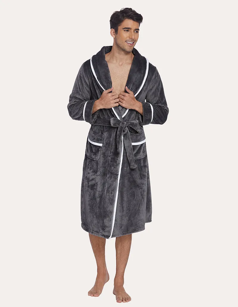 Ekouaer Men Flannel Robe (US Only)