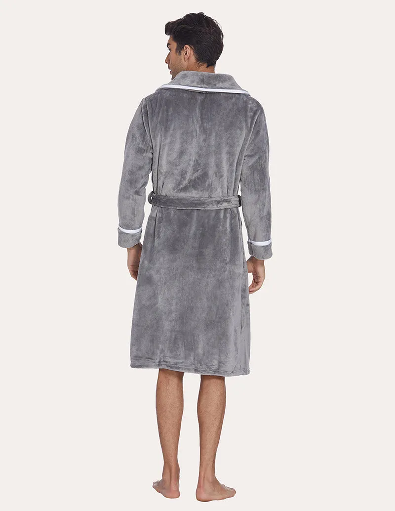 Ekouaer Men Flannel Robe (US Only)