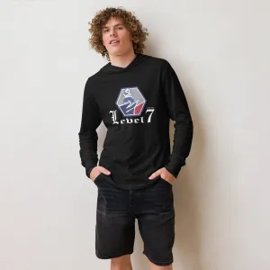 Hexagon Buddha Hooded long-sleeve tee