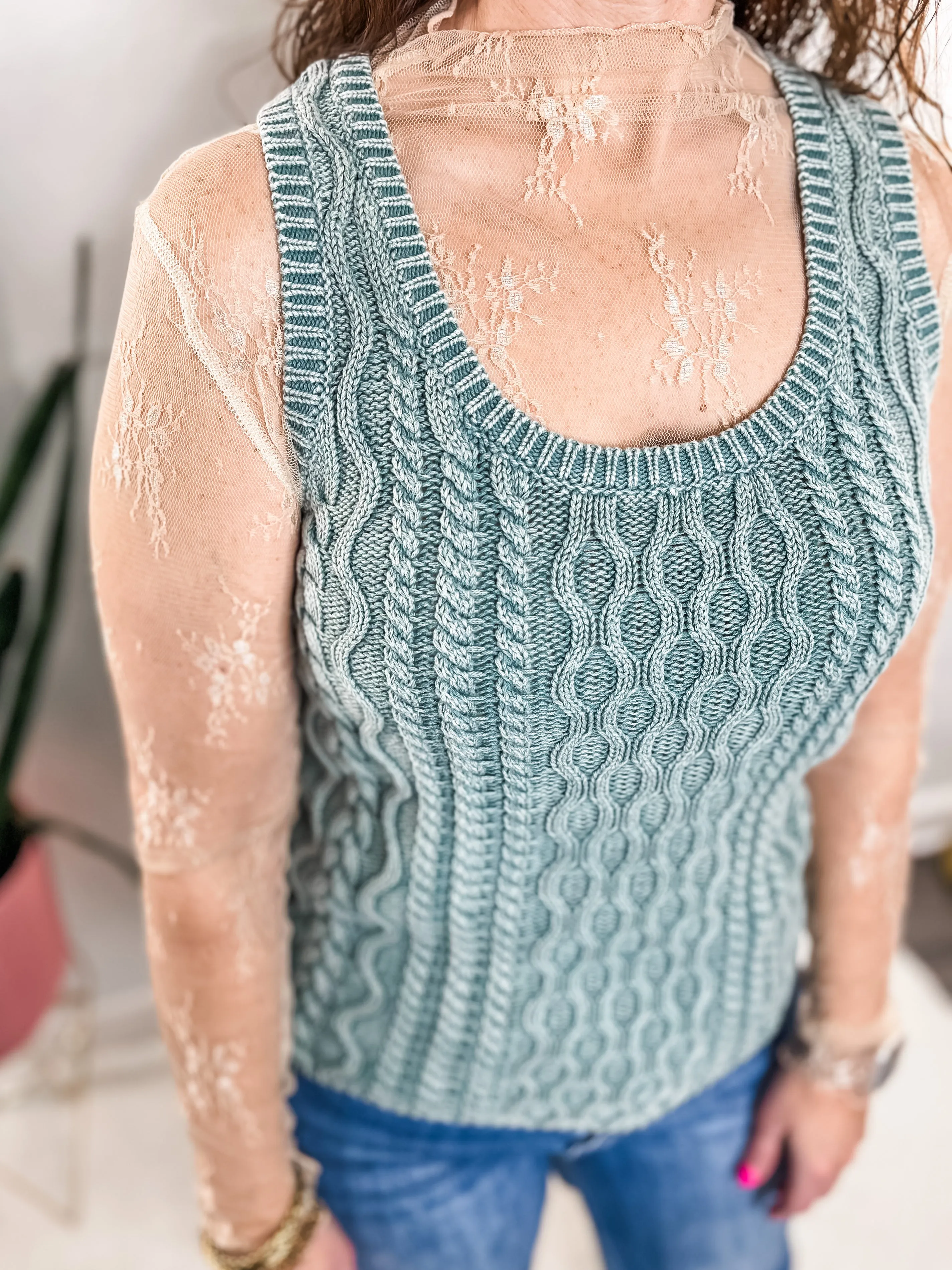 Jade Tank Sweater