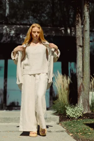 Linen Long Sleeve Button Down Shirt