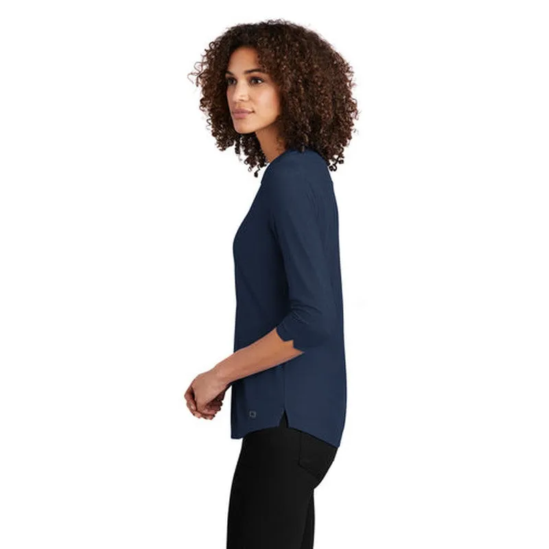 NEW - OGIO  Ladies Jewel Henley - Navy