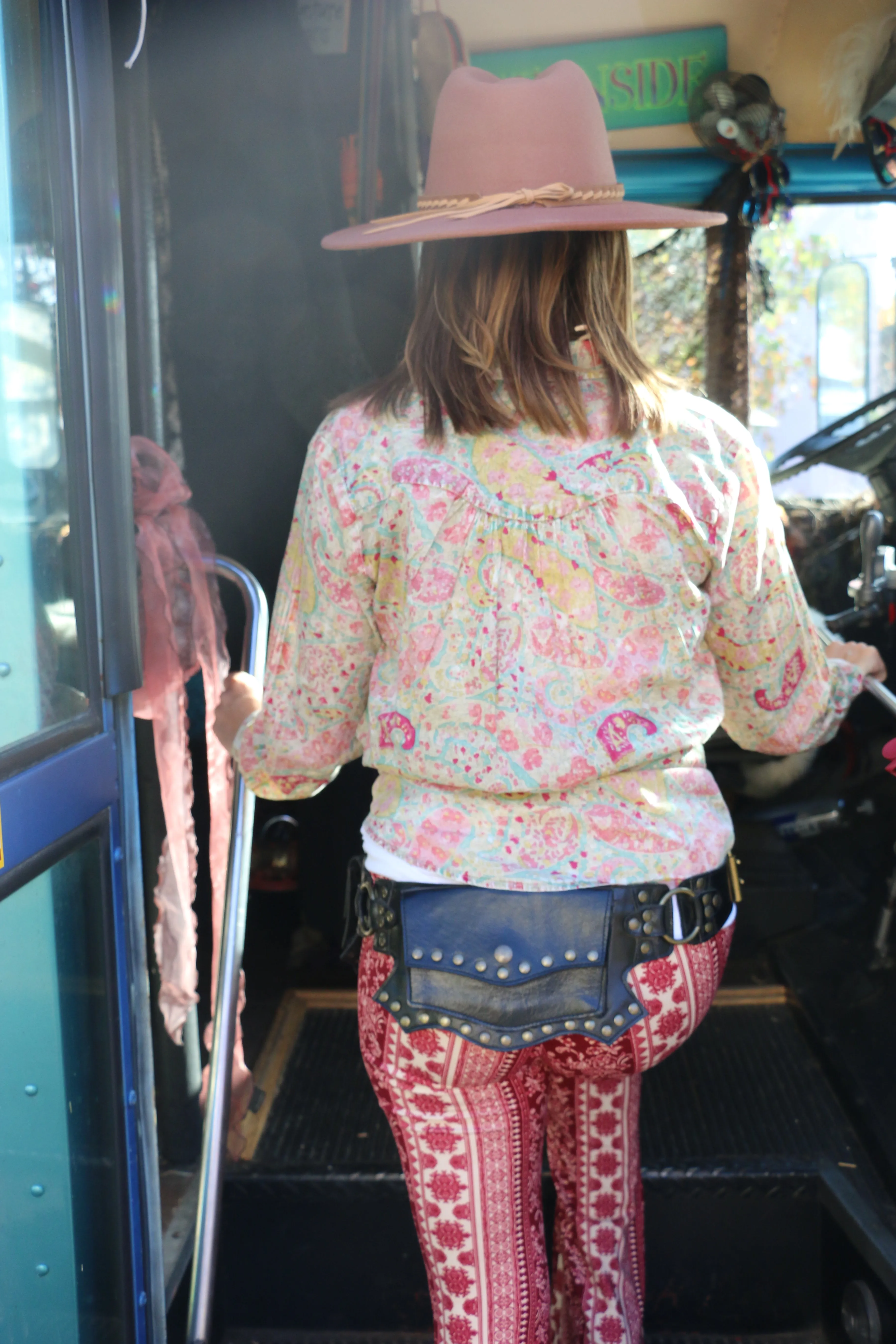 Perry Paisley Cotton Button-Down Top
