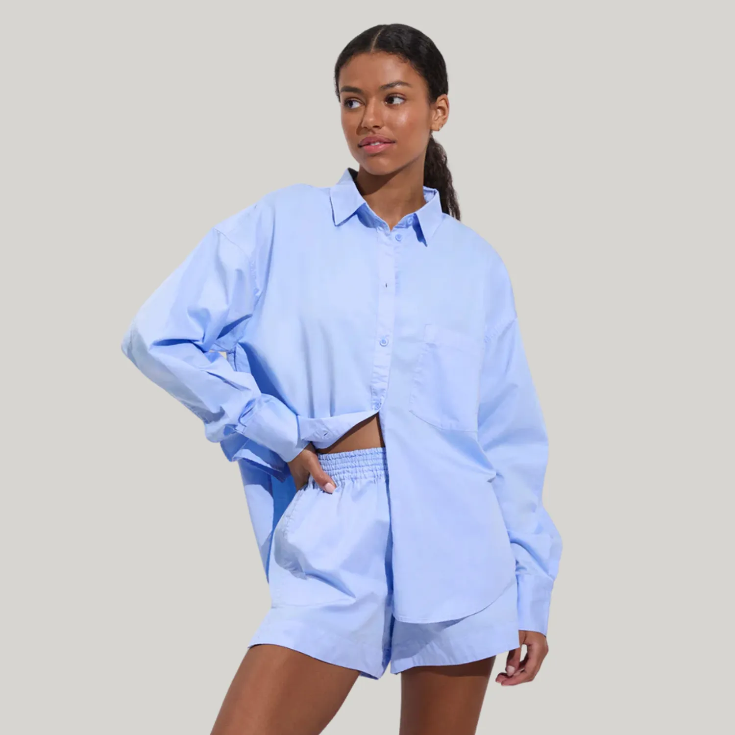 Port Button Down