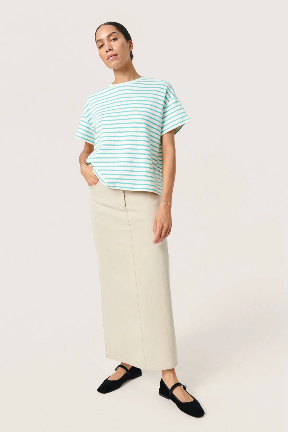 T-shirt Ingo boxy turquoise