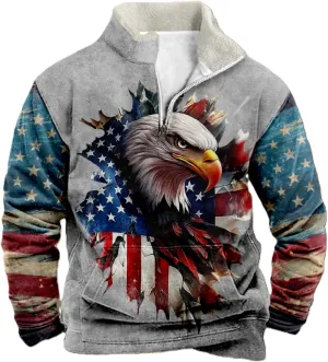 Western Sweatshirts for Men Cool Lightweight Novlety Long Sleeve Half Zip Pullover Crewneck Cowboy Hoodies