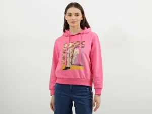 Women Printed Hooded Neck Sweatshirt