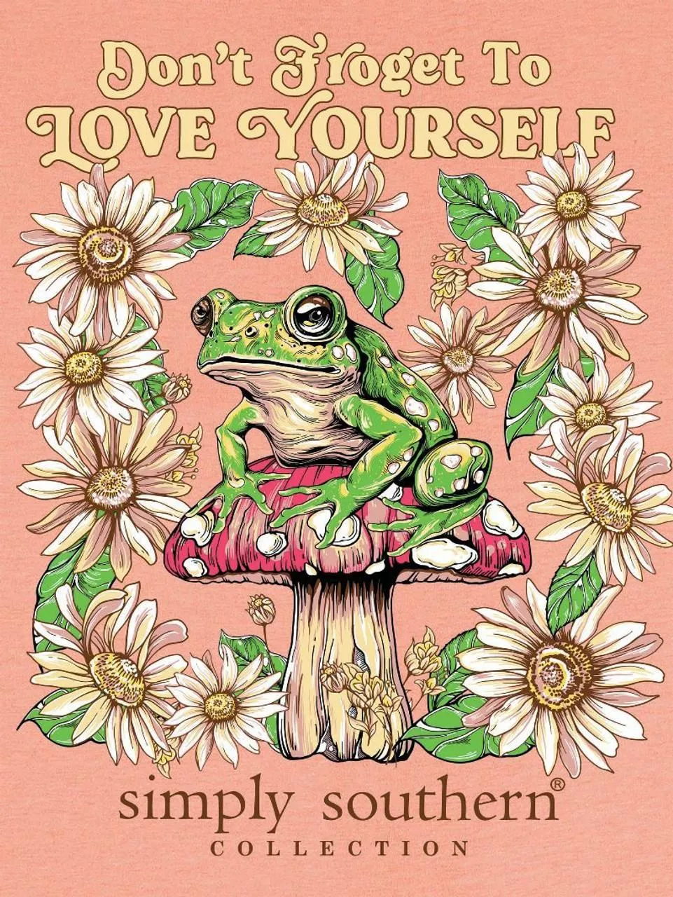 YTH-SS-FROG-PEACH Tee