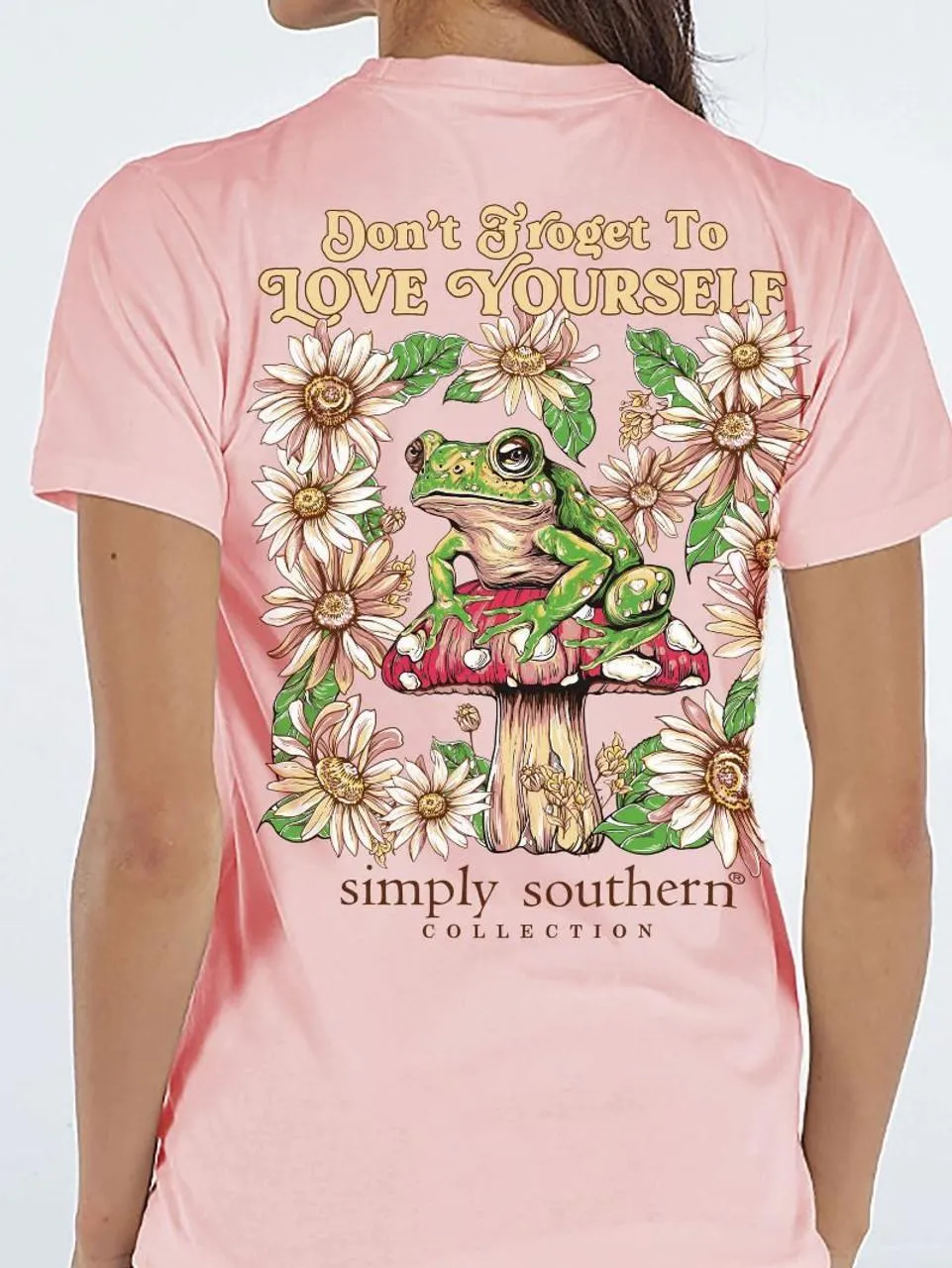 YTH-SS-FROG-PEACH Tee